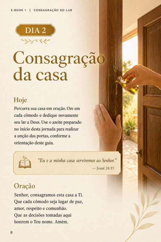 Prévia — Dia 2, consagração da casa